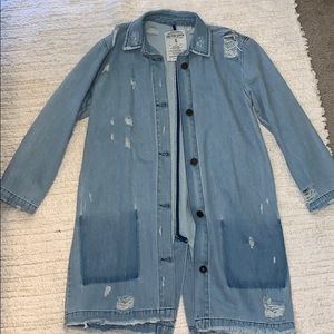 Oversized denim jacket